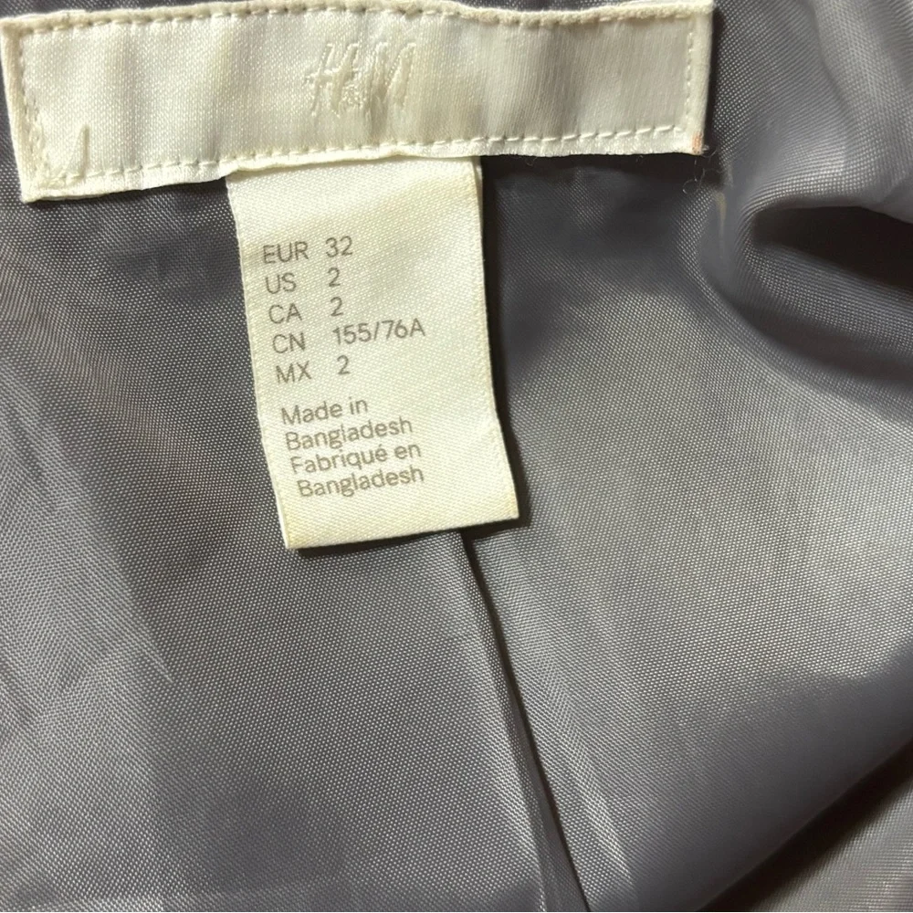 H&M gray peacoat